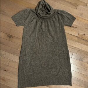 100% cashmere brown turtleneck Margaret O’Leary Sweater Dress small